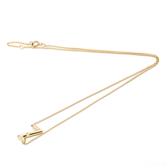 LOUIS VUITTONPolished LV Volt Upside Down Pendant 18K Pink Gold Q93809 BF562316 - Picture 9 of 9